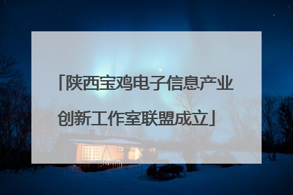 陕西宝鸡电子信息产业创新工作室联盟成立