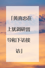 黄喜忠在上犹调研督导和下访接访