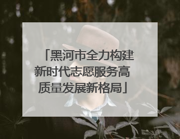 黑河市全力构建新时代志愿服务高质量发展新格局