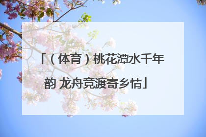 （体育）桃花潭水千年韵 龙舟竞渡寄乡情