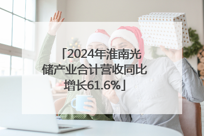 2024年淮南光储产业合计营收同比增长61.6%