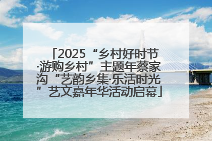 2025“乡村好时节·游购乡村”主题年蔡家沟“艺韵乡集·乐活时光”艺文嘉年华活动启幕