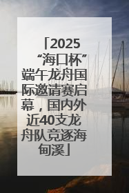 2025“海口杯”端午龙舟国际邀请赛启幕，国内外近40支龙舟队竞逐海甸溪