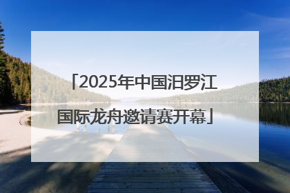2025年中国汨罗江国际龙舟邀请赛开幕