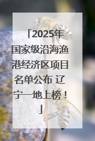 2025年国家级沿海渔港经济区项目名单公布 辽宁一地上榜！