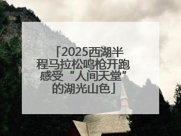 2025西湖半程马拉松鸣枪开跑感受“人间天堂”的湖光山色