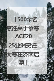 500余名烹饪高手参赛 ACE2025亚洲烹饪大赛在济南启幕